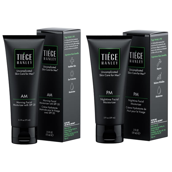 Hidratantes faciales Tiege Hanley Morning SPF 20 75 mL y Night