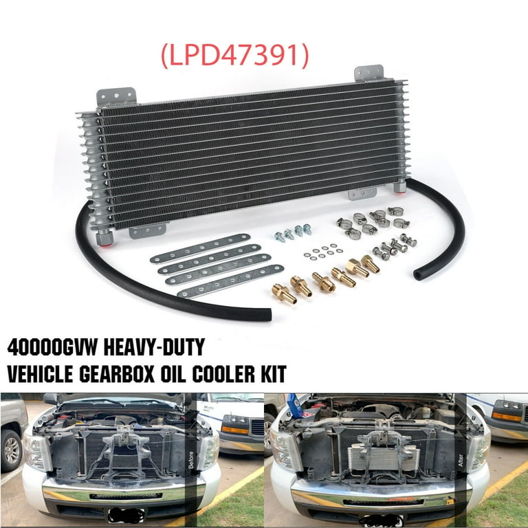 Tru-Cool Max 40K GVW Transmission Oil Cooler Kit, Inverted