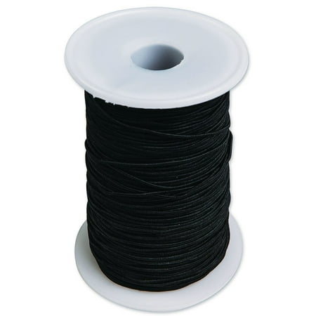 UPC: 0840614143430 | Heavy Black Elastic Cord  144 Yards