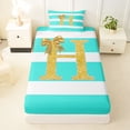 thumbnail image 3 of Erosebridal Bowknot Initial H Twin Sheet Sets for Girls, Abstract Ombre Bedding, 3-Piece, 3 of 5