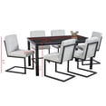 thumbnail image 5 of Comedor Oman MOBILKRAFT 6 Sillas Tubular Cubierta Marmoleada Color Gris, 5 of 5