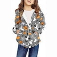 thumbnail image 2 of GPAECEAD Girls Zip Up Hoodies Long Sleeve Sweatshirts Oversized Sweaters Casual Jackets Halloween Hoodie with Pockets Camouflage, 2 of 6