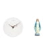 thumbnail image 1 of Reloj de pared decorativo moderno minimalista redondo silencioso sin , estatua católica de María de resina, adecuado para sala de esta, 1 of 8