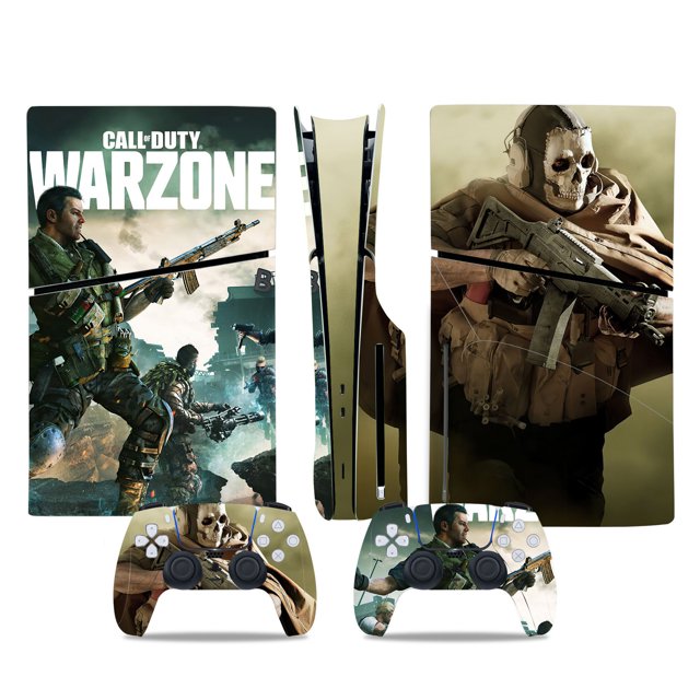 Vinyl skin suitable for PS5 Slim Disk Edition, console and controller skin suitable,PS5 SILM Cool Sticker,PS5 SILM decoration - COD
