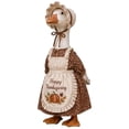 thumbnail image 2 of SHENGXINY Porch Goose Outfit, Vintage Thanksgiving Pumpkin Dress with Apron Goose Clothes for Yard Patio Fall Front Door Decor Brown 23 in, 2 of 8