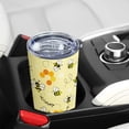 thumbnail image 4 of Bee Gifts- Bee Tumbler With Lid and Straw,Queen Bee Coffee Mug Cup Skinny Tumbler Water Bottles,Honey Bee themed Gifts for Women Daisy Flowers,Bee Decor, 4 of 6