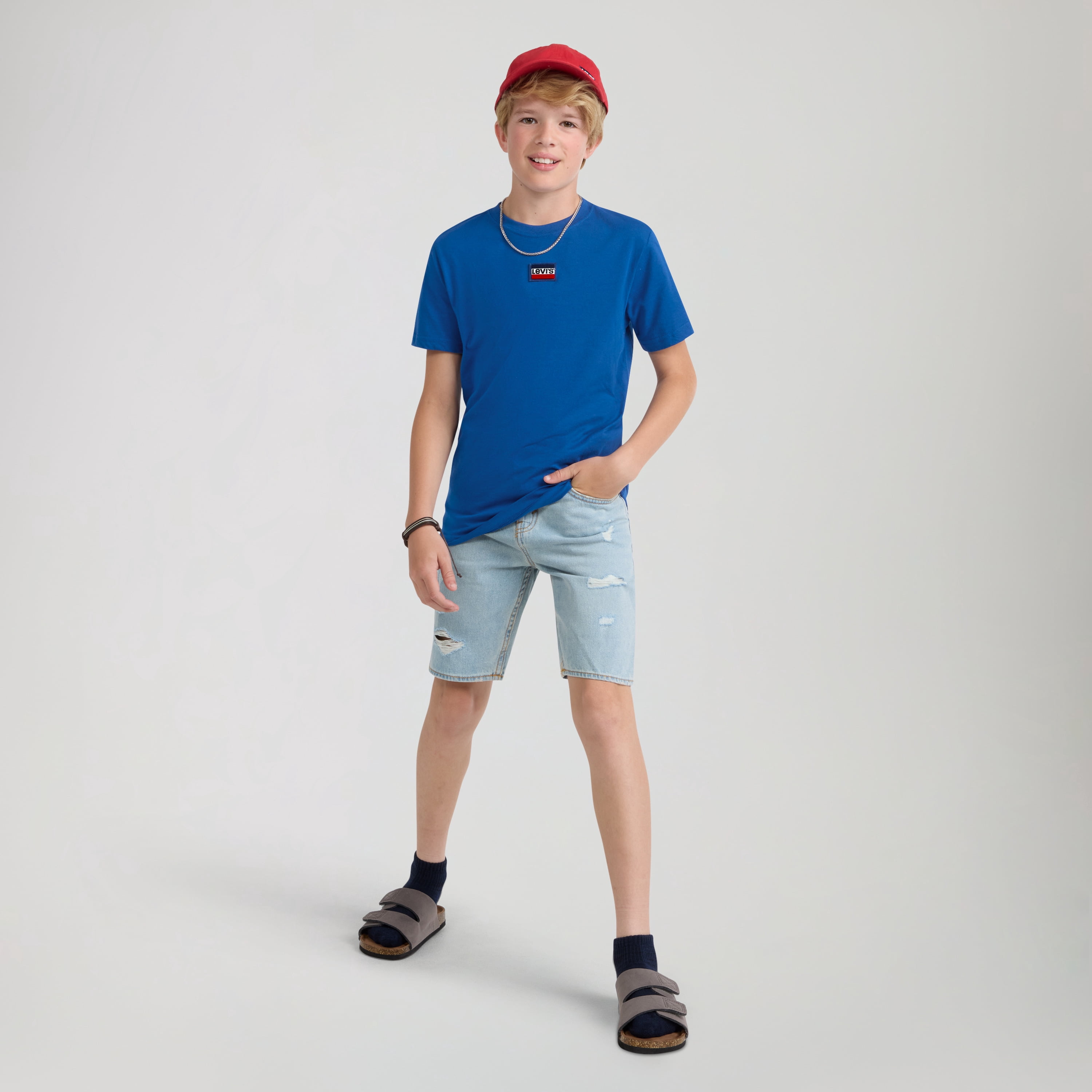 Levi's Boys' Logo Graphic Tee with Short Sleeves, Sizes 4-7