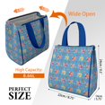thumbnail image 3 of Mermaid Princess Sea Pattern Insulated Lunch Bag for Women & Adults,Large Portable Soft Cooler Lunch Bag,Thermal Food Storage Tote with Pearl Cotton,8.66L,8.75x5.75x9.5 Inch, 3 of 6