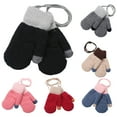 thumbnail image 1 of SPRING PARK Winter Warm Knitted Mittens Gloves Stretch Mittens for Party Kids Toddler Supplies, 1 of 3