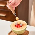 thumbnail image 3 of Watermelon Cutter Fruit Slicer Stainless Steel Fruit Carving Spoon for Home Kitchen Party Camping Precise Mess Free Slicing Fork Slicer Easy Eating Durable Compact Dishwasher Safe, 3 of 5
