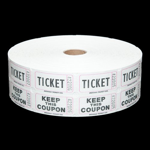 Raffle Tickets - Double Roll white - Walmart.com - Walmart.com