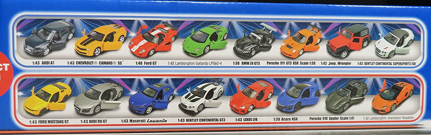 MSZ VROOM TECH Auto Show Collection Doors Open 8 in a Pack (Blue