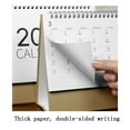 thumbnail image 4 of Business Desk Calendar 2026 Paper Kraft Cover | Large or Small | Monthly Planning, Triangular Stand, Daily Blocks, 4 of 8