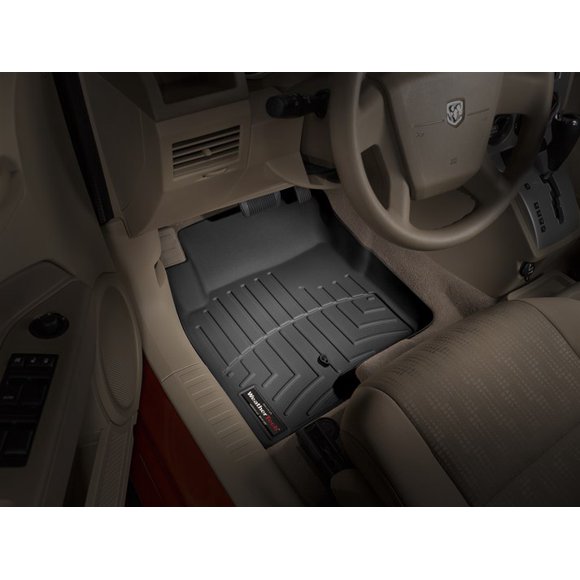Weathertech Doublure de Sol 440861; Ajustement Moulé; Noir; Polyoléfine Thermoplastique TPO; 2 Pcs