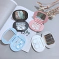 thumbnail image 4 of Light Elegant Magnetic Ultra-thin Lens Container Contact Lens Case Storage Box With Mirror PINK, 4 of 8