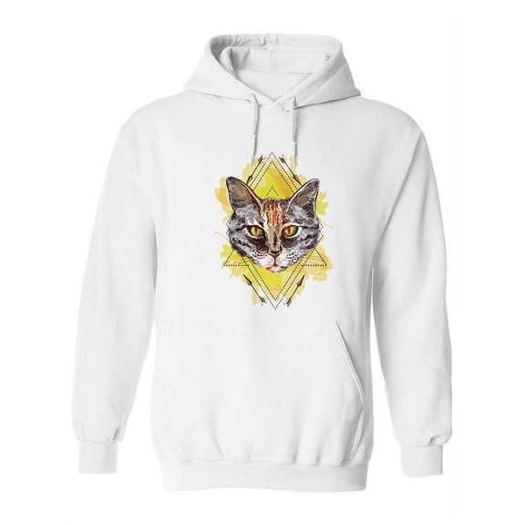 Cat Portrait Watercolor Design Hoodie Women -Image by Shutterstock, Female Medium