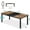 Black, variant on Great Prices Available 78-Inch Long Wooden Gray Dining Table - Elegant Dining Table for 6-8 People, Industrial Design with Ergonomic Comfort for Family Gatherings - Stylish Kitchen Table