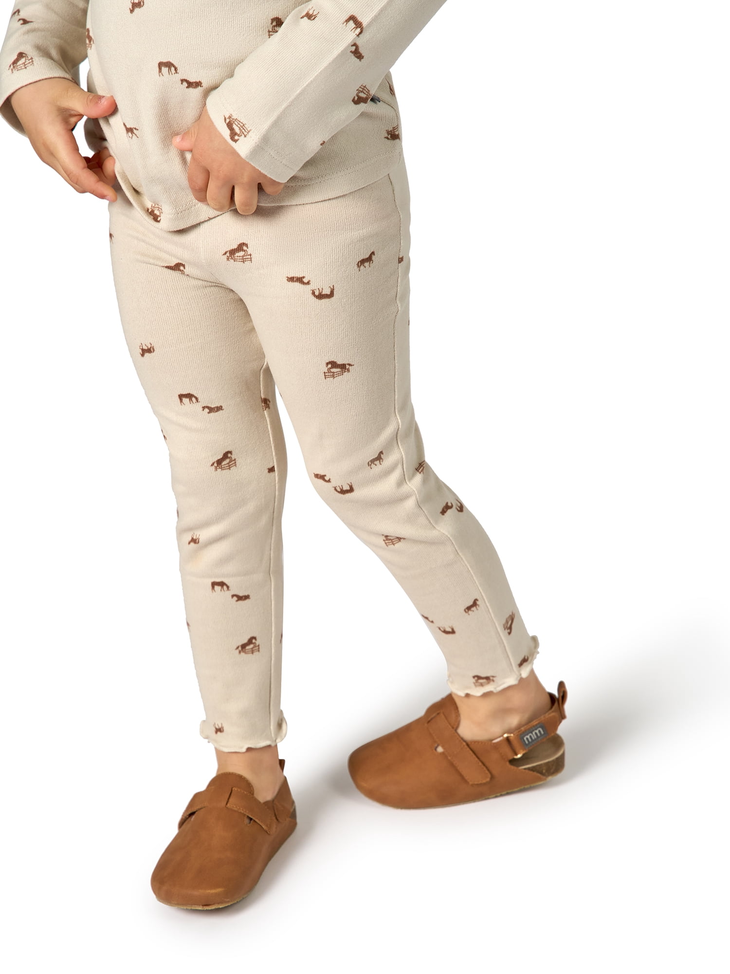 Modern Moments by Gerber Toddler Girl Legging with Drawstring, Sizes 12 Months - 5T