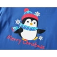 thumbnail image 5 of Tebbis Family Matching Christmas Pajamas for Kids Holiday Penguin Argyle Cotton PJ Sets Size 3T, 5 of 7