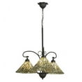 thumbnail image 2 of Meyda Tiffany - 153966 - Three Light Chandelier - Willow - Mahogany Bronze, 2 of 5