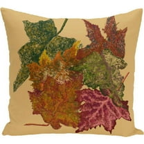 Simply Daisy 16" x 16" Autumn Colors Flower Print Pillow
