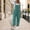 Sky Blue, variant on BRGZLK Linen Cotton Jumpsuits for Women Summer Fashion Solid Wide Leg Rompers Casual Comfy Sleeveless Suspender Jumpsuit Khaki M