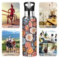 thumbnail image 7 of Yayeee 33oz Insulated Water Bottle Double Wall Stainless Steel with Flip Straw Lid, Colorful Flowers, 7 of 7