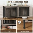 thumbnail image 6 of POAO 78.74"L Dog Crate Furniture for 2 Dogs, Heavy Duty Double Dog Crates for Large Dogs(35-60 Pounds), Dog Kennel Furniture Indoor as TV Stand,Grey, 6 of 7