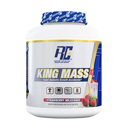 Ronnie Coleman Signature Series King Mass-XL Strawberry Milkshake Super Super anabolic Growth Accelerator 6 Pound, 6 Pound