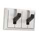 thumbnail image 5 of Gancho de pared plegable Organizador de pared Adorno ahorrador de espacio Único abatible 2 gancho, 5 of 9