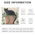 thumbnail image 5 of Orinice Cute Cat Graphic Decorative Throw Pillow Cover for Home Couch Living Room Bed Sofa - High-Quality Pillow Case 1PC 18x18in, 5 of 5