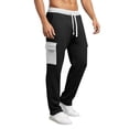 thumbnail image 1 of Pantalones de Cintura Alta de Pierna Ancha para las Mujeres Casual de Color Sólido Pantalones de Cordón de Lino, Pantalones Largos con Cierre con Botones, 1 of 7