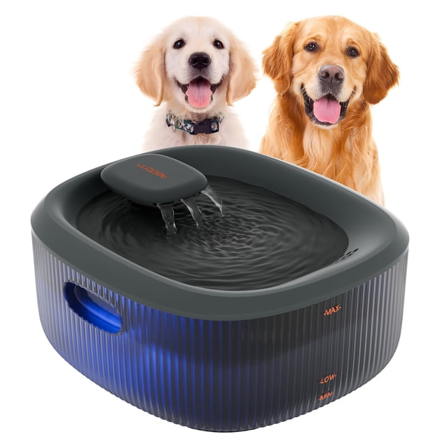 Fuente de agua para perros WOPET, bomba automática ultrasilenciosa de 6 litros