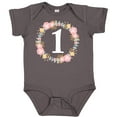 thumbnail image 3 of Inktastic 1st Birthday Rose Flower Wreath Girls Girls Baby Bodysuit, 3 of 5