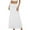 White, variant on RUTAYY Women Casual Ruched Stretchy High Waist A-Line Skirt Flared Midi Skirt Solid Color Flowy Swing Skirts