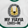 thumbnail image 4 of Inktastic My YiaYia Loves Me Grandkids Boys Baby Bib, 4 of 4