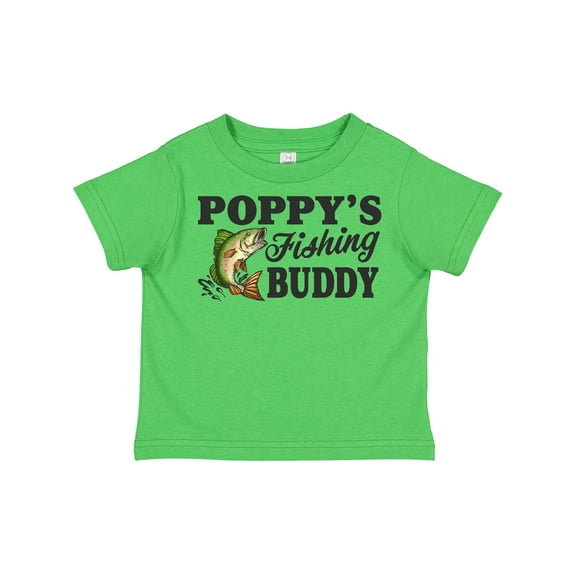 Inktastic Poppy's Fishing Buddy Boys Toddler T-Shirt