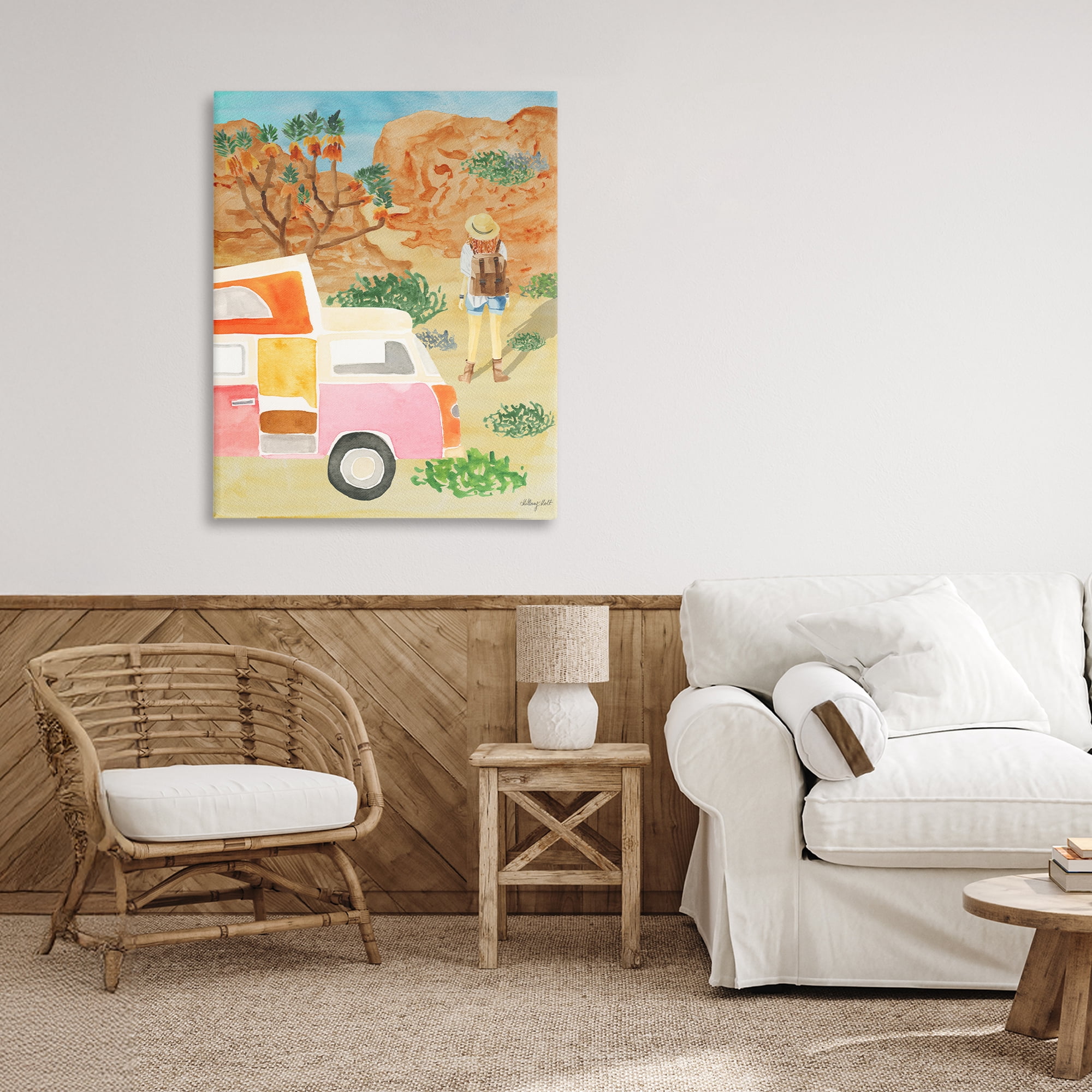 Stupell Industries Mojave Desert Road Trip Canvas Wall Art, design by Hillary Holt