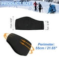 thumbnail image 2 of Uxcell Ear Warmer Headband, Polar Fleece Ear Warmer Winter Stretchy Running Sweatband with Buttons for Jogging Dark Grey, 2 of 7