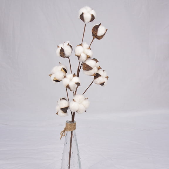 HEANUJJ 50Pcs Decorative Flower Branches Artificial Silk Stems Coffee Color for Home Decor