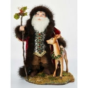 Katherine's Collection 2021 Santa with Deer Tabletop Figurine