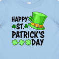 thumbnail image 4 of Inktastic Happy St. Patrick's Day Green Hat and Clovers Boys or Girls Baby T-Shirt, 4 of 5