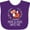 Purple, variant on Inktastic Mimi and Papa Love Me Woodland Fox Granddaughter Girls Baby Bib
