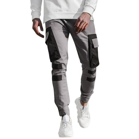 

Fashion Men s Pants Stitching Casual Pants Multi-pocket Leg Men s pants Memory Plush Memory Foam Plush Dinosaur Tail Mens Scrub Pants with Pockets Big N Tall Pants Mens Workout Pants with Pockets Flat