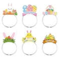 thumbnail image 2 of 6x Diadema con Tema de Pascua Accesorio para Disfraz Vestirse para Actuaciones Festivas, 2 of 9