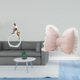 thumbnail image 2 of Estatua de niña,Estatuas de mujeres y niñas,figuritas decorativas elegantes,Cojín con lazo bonito,Almohada con forma de lazo,bonito cojín decorativo con lazo,Funda de almohada con lazo, 2 of 8
