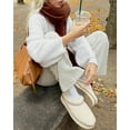 thumbnail image 3 of Women's Tazz Braid Slipper Fuzzy Platform Snow Mini Boots Sneakers Anti-Slip, 3 of 4