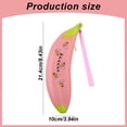 thumbnail image 3 of Large Capacity Fruit Shaped Silicone Zipper Pencil Pouch Cute Novelty Stationery Organizer for Classroom Supplies Daily Use, 3 of 4