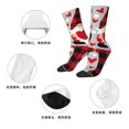 thumbnail image 5 of Honeii Buffalo Plaid Love And Gnome Print Adult Socks,Crew Socks,Casual Calf Socks,Daily Wear Socks for Men & Women, Perfect for Sports, Casual and Everyday Use, 5 of 6