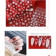 thumbnail image 2 of Apuakthei 6 hojas de pegatinas navideñas, pegatinas de copos de nieve, decoraciones para uñas, pegatinas autoadhesivas para uñas con copos de nieve, calcomanías para uñas con temática navideña en 3D,, 2 of 8